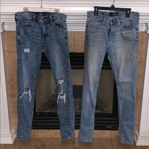 2 Hollister Skinny Jeans 29x32